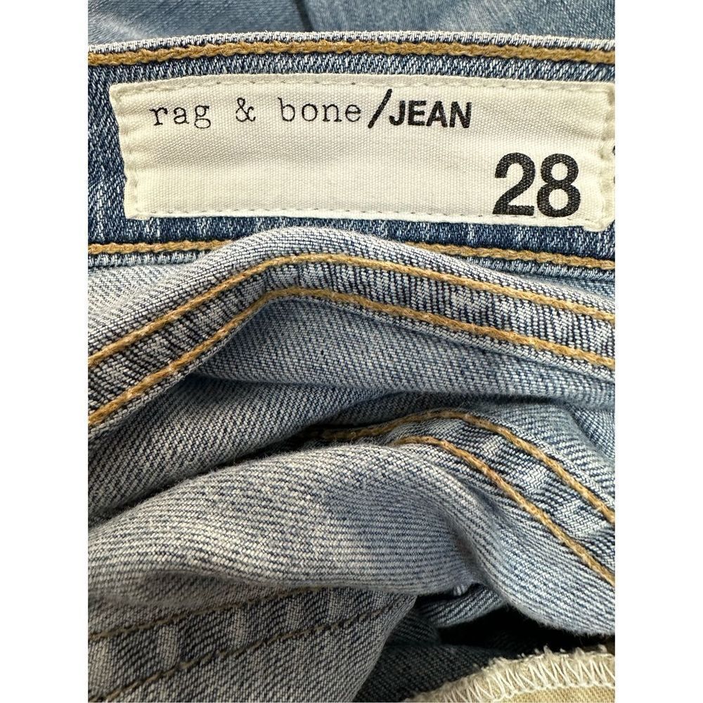 Rag & Bone women’s light wash jeans raw hem size 6/28. #17-0449 - Picture 3 of 6